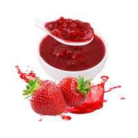 China Hoge Kwaliteit Merk Fruitige Melkthee Ingrediënten Puree Saus Aardbei Bubble Tea Fruitthee Jam Fles 1.3kg Ingrediënten