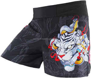 กางเกงขาสั้น100% จากผ้าโพลีเอสเตอร์มาใหม่แบบสั่งทำกางเกงมวยไทย BJJ muay กางเกงขาสั้นฝึกซ้อม - Product Image 3