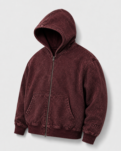 Sweat-shirt unisexe Rits brodé à col rond en flanelle, coupe régulière, décontracté, uni, coupe-vent, imperméable et respirant - Product Image 6