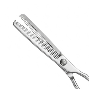 Ciseaux professionnels de coiffure en acier inoxydable de haute qualité pour la texture des cheveux, ciseaux à effiler pour salon de coiffure avec vis réglable, Pakistan - Product Image 6
