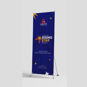Expositor Publicitario Personalizado con Impresión UV, Soporte para Pancartas, para Eventos, Promoción y Marketing Comercial - Product Image 1