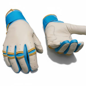 Gants de frappeur de baseball/softball professionnels pour adultes et jeunes, en cuir de vachette Cabretta, faits à la main, antidérapants, souples et durables - Product Image 1
