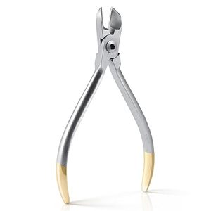 Alicates de corte distal para ortodoncia dental, de acero inoxidable, manuales, para cortar alambres de brackets, con función de seguridad. - Product Image 1