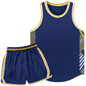 Ensemble short et maillot de basket-ball pour femme, coupe automatisée de précision, 100 % polyester mesh, sans manches, pour entraînement sportif en équipe - Product Image 6