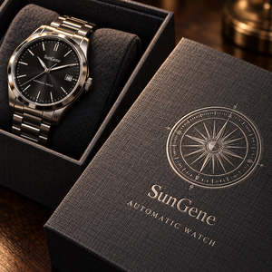 Boîte d'emballage en papier personnalisée avec impression sur mesure pour montre automatique SunGene - Product Image 3