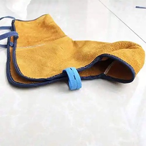 High-Duty Heavy Duty Leather Welder Work Shoe Protectors Safety Clothing for High Heat Insulation Spark Protection Leather Heavy - Product Image 1