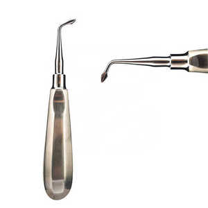 Elevador dental luxador de acero inoxidable, manual, mínimamente invasivo, curvo, para extracción de raíces, instrumento quirúrgico - Product Image 5