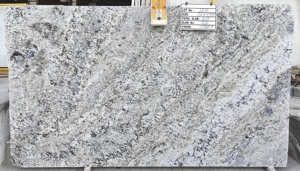 Grande dalle de granit poli bleu floral exotique moderne pour plan de travail de cuisine, revêtement de sol intérieur de villa et jardin - Product Image 4