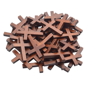 Croix en bois, crucifix, breloques en vrac, pendentifs, breloques pour téléphone, porte-clés, pendentifs de voiture, faits main, chrétiens, pour la prière et le confort - Product Image 2