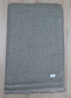 Châles pour hommes en cachemire tissé épais 2 plis, mélange de laine, taille 135x270 cm