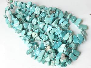Turquesa en Bruto en Rodajas y Pepitas - 10 Pulgadas, 10-15MM de Largo, Aprox. Piedra Suelta - Suministros para Mayoristas - Nueva Llegada Azul Natural - Product Image 4