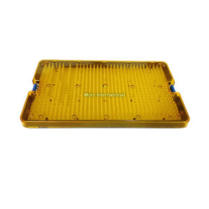 ถาดฆ่าเชื้อพลาสติกพร้อมแผ่นรองนิ้วซิลิโคนสำหรับเครื่องมือผ่าตัดขนาดเล็ก – ถาดแพทย์แบบใช้ซ้ำได้ ฆ่าเชื้อด้วยความร้อนได้ - Product Image 4