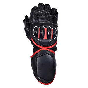 Gants de moto pour hommes les plus vendus, matériau de haute qualité avec motif uni, gants de moto pour hommes en cuir véritable - Product Image 3