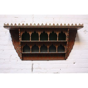 Handcrafted Sheesham <b>Wood</b> Artistic Hand-Painted <b>Shelf</b> - Wholesale - Product Image 1