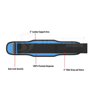Fitness Breathable Neoprene Weight Lifting Gym Back Support Neoprene Training <b>Belt</b> For Unisex - Product Image 2