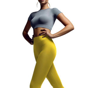 Leggings pour femmes taille haute, extensibles, respirants, longueur genou, confortables, décontractés, pour la détente, le yoga, l'entraînement et le sport, marque personnalisée - Product Image 6
