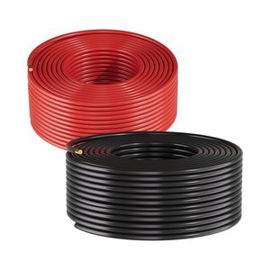 Kit Cavi per Pannelli Solari 30m Nero e Rosso 10 AWG (6 mm²) Cavo di Alimentazione Esterno PV in Rame Stagnato Cavo di Prolunga 30m - Product Image 1