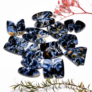 Par de Piedras de Pietersite de Primera Calidad, Color Azul Fuego, Gema Única para Joyería, Piedra Pulida - Product Image 4