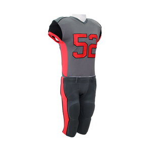 Custom American Football Jersey Set Striped <b>Rainbow</b> Design Sublimated Short Sleeve V-neck Fitted Men's Adult 100% Summer Plus - Product Image 2