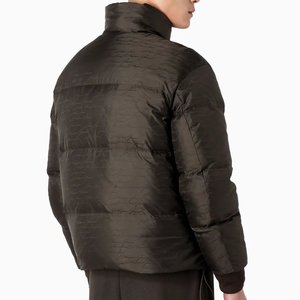 Wholesale Outdoor High Quality Men's Brown Hooded Down Puffer <b>Jackets</b> Custom Design Outwear Trendy Zipper Closure Bubble <b>Jacket</b> - Product Image 4