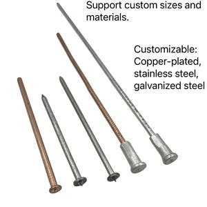 دبابيس عزل ثنائية المعدن لتثبيت القطن العازل على مجاري الهواء، دبابيس تكييف من الألومنيوم العادي - Product Image 3