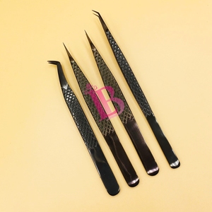Nouvelles pinces Care Bear en vison durable, meilleures ventes, pour extensions de cils, pinces plates avec logo, offre spéciale Bear Bottom - Product Image 4