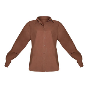 Camisa Blanca de Alta Calidad para Mujer, Corte Holgado, con Botones, Cuello Clásico, Minimalista, Sólida, con Puños Abotonados y Manga Larga - Product Image 5