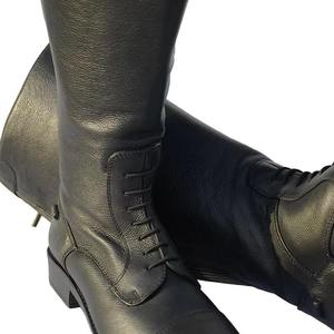 Bota de Montar para Caballo, de Cuero Sintético de Color Sólido, Protección Completa para Montar a Caballo - Product Image 2