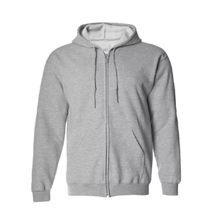 Sudadera con Capucha Unisex Premium, Personalizada con Logotipo Bordado, 100% Algodón Velour, Invierno, Cierre de Cremallera, Talla Grande, Estilo Urbano - Product Image 1