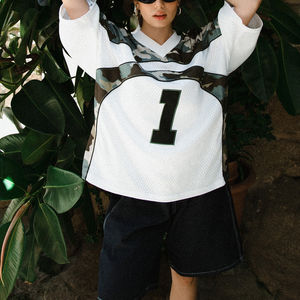 T-shirts unisexes vintage personnalisés OEM, coton lourd 300 g/m², broderie vieillie, coupe ample et courte pour homme - Product Image 5