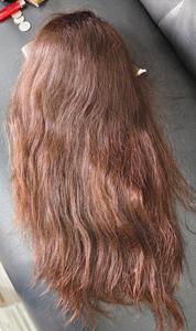 100% perruque de qualité temple indienne non traitée trame haute qualité eau douce et vague profonde cheveux bruts perruque de cheveux bruts simples - Product Image 6