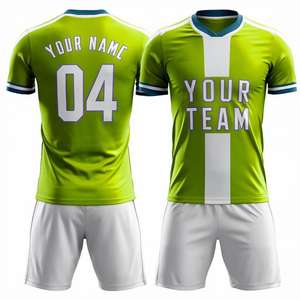 Custom <b>Red</b> White Soccer Jersey Shorts Set Sublimation Print Breathable Polyester Unisex Team Uniform Needle Detection - Product Image 2