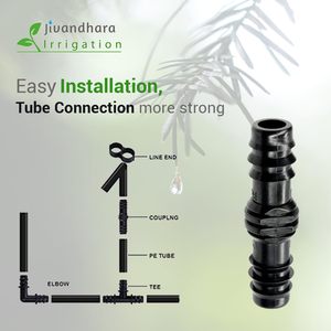 Raccord de tuyau goutte à goutte PP 16mm 20mm à barbillon, robuste et à fixation sécurisée pour l'irrigation agricole en serre - Product Image 4