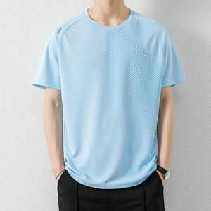 T-shirts de sport respirants pour hommes sur mesure - Écologiques, séchage rapide, anti-plis, en Spandex/Polyester, coupe classique, nouveau stock - Product Image 4