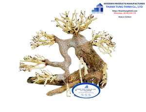 Décoration d'aquarium en bois flotté artisanal de qualité supérieure, forme irrégulière, durable, fabriqué au Vietnam - Product Image 4