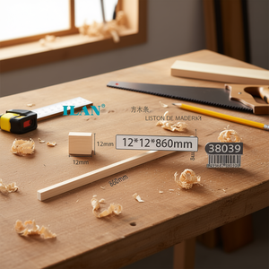 Listello di legno quadrato Ilan 12x12x860mm per artigianato e progetti fai da te - Product Image 2