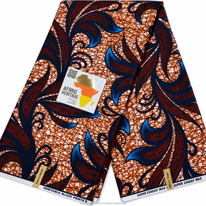 Wholesale Dobby 120GSM Ankara Wax Fabric African Printed Canvas Fabric for <b>Dresses</b> Skirts Tops Clothing Curtains and Boys - Product Image 1