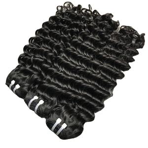 100% Extensions de cheveux vietnamiens vierges Remy Bundle très lisse et bouclé pour les femmes noires Tissage bouclé naturel du fabricant - Product Image 3