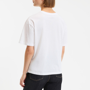 T-shirt élégant et décontracté pour femme à col rond, 100 % coton, écologique, respirant et à séchage rapide - Product Image 2