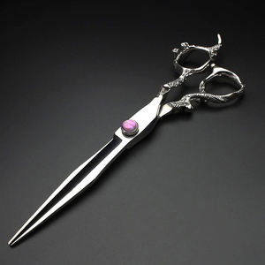 Ciseaux de barbier sur mesure avec finition polie, les meilleurs ciseaux de coiffure avec étui en cuir PU - Product Image 2