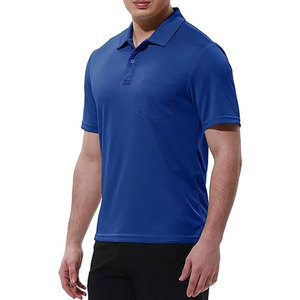 เสื้อโปโลผู้ชายแขนสั้น แห้งเร็ว สำหรับกีฬากอล์ฟกลางแจ้ง มีกระเป๋า น้ำหนักเบา ระบายอากาศได้ดี ซับเหงื่อ - Product Image 2