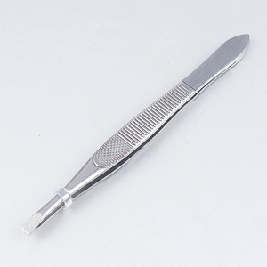 Professional Eyebrow Tweezers Stainless Steel Precision Slant Tip Hair <b>Removal</b> <b>Tool</b> Stainless Steel Eyebrow Tweezers - Product Image 1