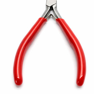 Pince à micro-anneaux de 5 pouces durable avec poignée rouge pour usage professionnel en salon – Outil de précision pour extensions capillaires - Product Image 4