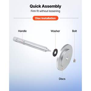 Kit pressa per cuscinetti a 7 pezzi per impieghi gravosi Set di guarnizioni per conducente 5 boccole per maniglia albero per prolunga custodia-strumento di rimozione - Product Image 5