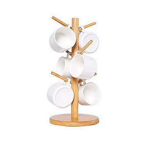 Top Arrival Wooden <b>Mug</b> <b>Tree</b> Stand Rustic Artistic Handcrafted Minimalist Modern Kitchen Dining Home Office Organize - Product Image 5