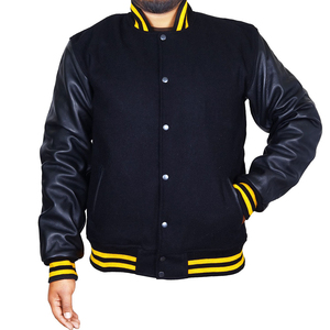 Servicio OEM al por mayor, Chaqueta Letterman de invierno con mangas de poliéster y número cosido personalizado para escuela secundaria, fabricada en Pakistán 2026 - Product Image 2