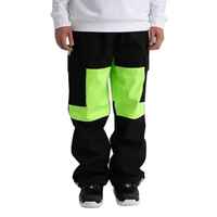 Pantalon de ski cargo unisexe personnalisé, chauffant, respirant, imperméable, coupe-vent, écologique, style baggy, surdimensionné
