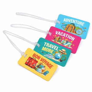 Etiquetas de equipaje de PVC con forma personalizada, impermeables, de goma, accesorios de viaje para branding e identificación - Product Image 2