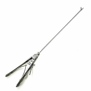 Ensemble d'instruments laparoscopiques certifiés CE : Pinces, Ciseaux, Aiguille de type V pour sinus, 5 x 330 mm, en acier inoxydable, courbés - Product Image 5