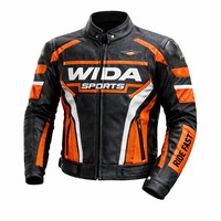 Blouson de moto en cuir personnalisé 2026 – Vêtement d'équipe de course à marque privée, coupe-vent, imprimé, 1 pièce